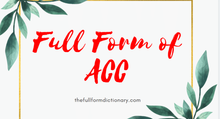 full form of ACC