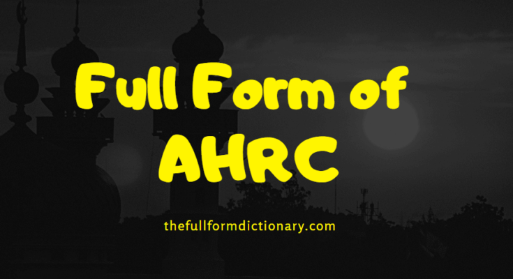 full form of ahrc