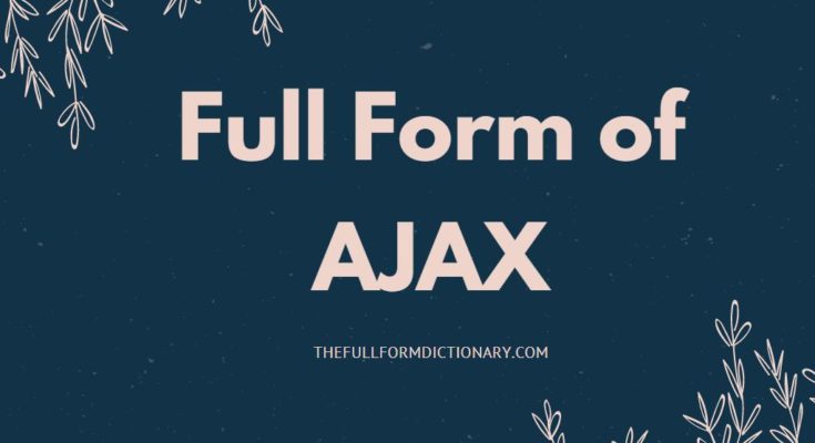 full form of ajax